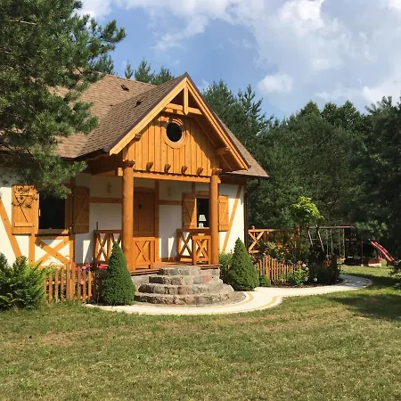 Deluxe Zdrojowa -willa Typu Alpejskiego W Borach Tucholskich-całoroczna Balia Z Jacuzzi-prywatny I Strumyk -duża Wiata Grillowa