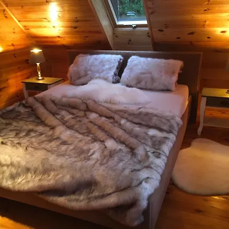 Deluxe Zdrojowa -willa Typu Alpejskiego W Borach Tucholskich-całoroczna Balia Z Jacuzzi-prywatny I Strumyk -duża Wiata Grillowa Osowek