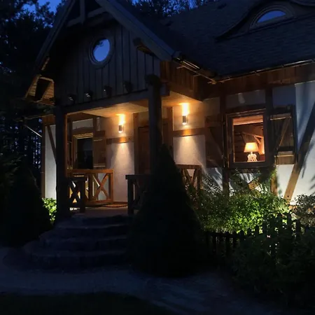 Deluxe Zdrojowa -willa Typu Alpejskiego W Borach Tucholskich-całoroczna Balia Z Jacuzzi-prywatny I Strumyk -duża Wiata Grillowa Willa