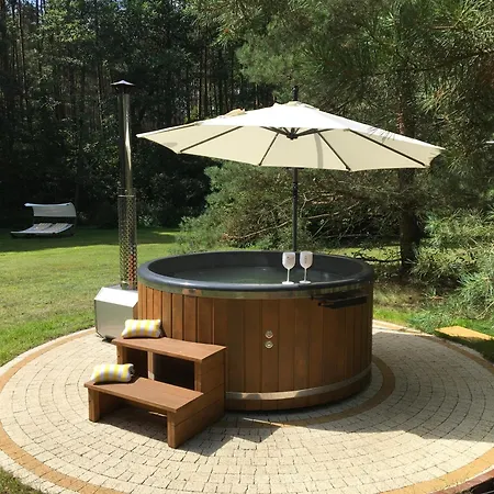 Deluxe Zdrojowa -willa Typu Alpejskiego W Borach Tucholskich-całoroczna Balia Z Jacuzzi-prywatny I Strumyk -duża Wiata Grillowa * Osowek