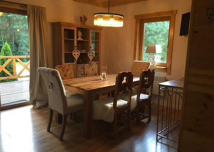 Deluxe Zdrojowa -willa Typu Alpejskiego W Borach Tucholskich-caloroczna Balia Z Jacuzzi-prywatny I Strumyk -duza Wiata Grillowa