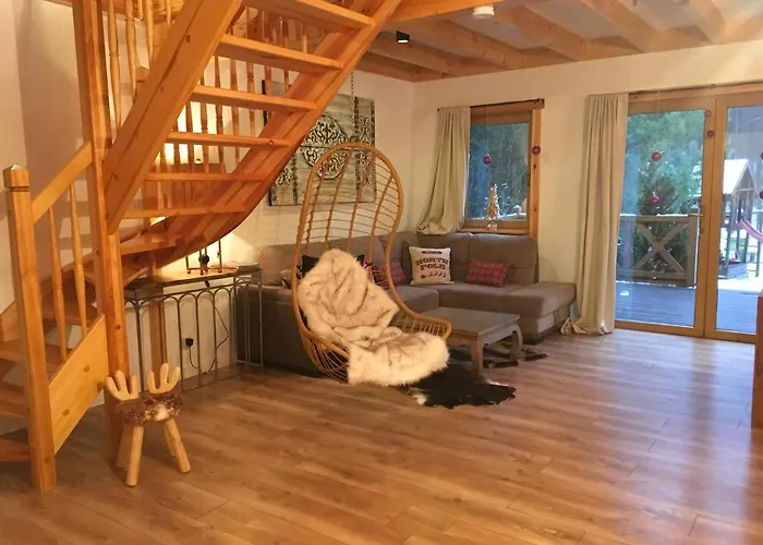 Deluxe Zdrojowa -willa Typu Alpejskiego W Borach Tucholskich-caloroczna Balia Z Jacuzzi-prywatny I Strumyk -duza Wiata Grillowa Osowek