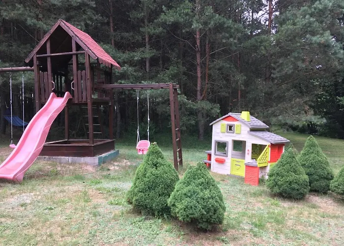 Deluxe Zdrojowa -willa Typu Alpejskiego W Borach Tucholskich-caloroczna Balia Z Jacuzzi-prywatny I Strumyk -duza Wiata Grillowa Osowek