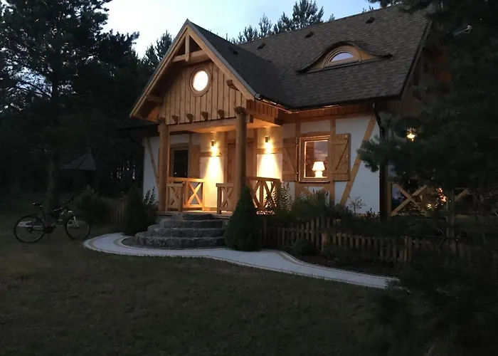 Βίλα Deluxe Zdrojowa -willa Typu Alpejskiego W Borach Tucholskich-caloroczna Balia Z Jacuzzi-prywatny I Strumyk -duza Wiata Grillowa