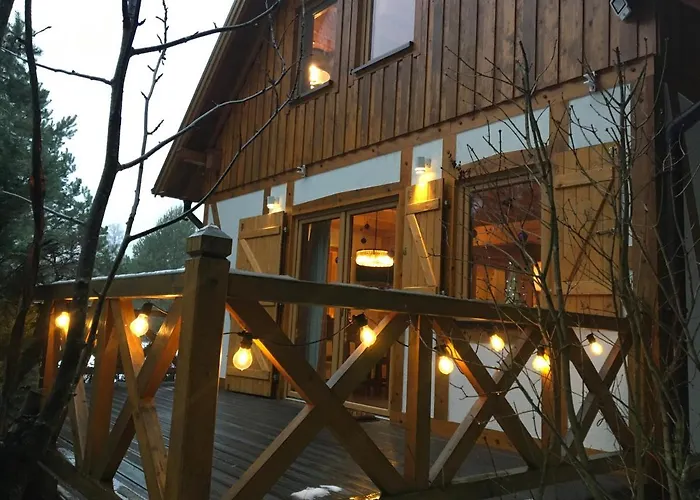 Deluxe Zdrojowa -willa Typu Alpejskiego W Borach Tucholskich-caloroczna Balia Z Jacuzzi-prywatny I Strumyk -duza Wiata Grillowa Villa *