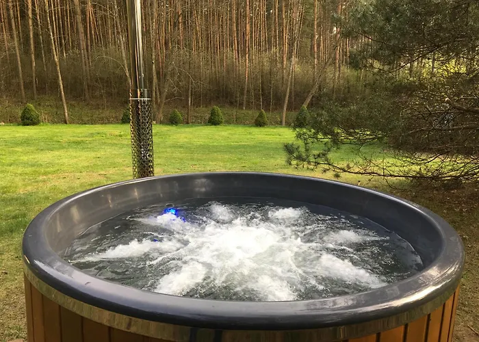 Deluxe Zdrojowa -willa Typu Alpejskiego W Borach Tucholskich-caloroczna Balia Z Jacuzzi-prywatny I Strumyk -duza Wiata Grillowa Villa
