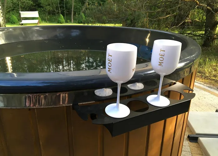 Villa Deluxe Zdrojowa -willa Typu Alpejskiego W Borach Tucholskich-caloroczna Balia Z Jacuzzi-prywatny I Strumyk -duza Wiata Grillowa Osowek