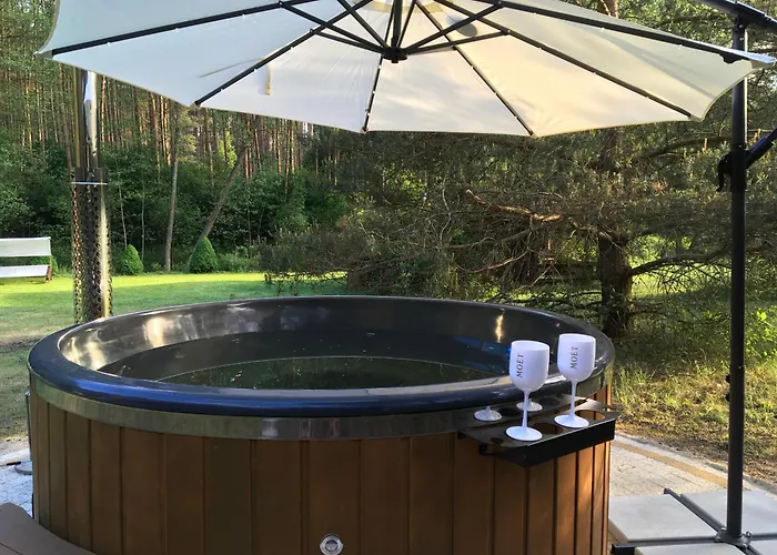 Villa Deluxe Zdrojowa -willa Typu Alpejskiego W Borach Tucholskich-caloroczna Balia Z Jacuzzi-prywatny I Strumyk -duza Wiata Grillowa *